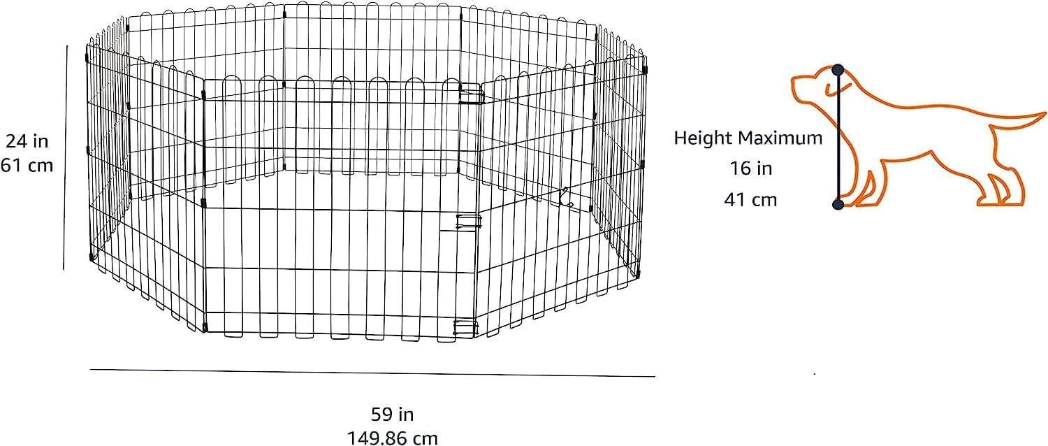 Foldable Metal Exercise Pet Play Pen for Dogs