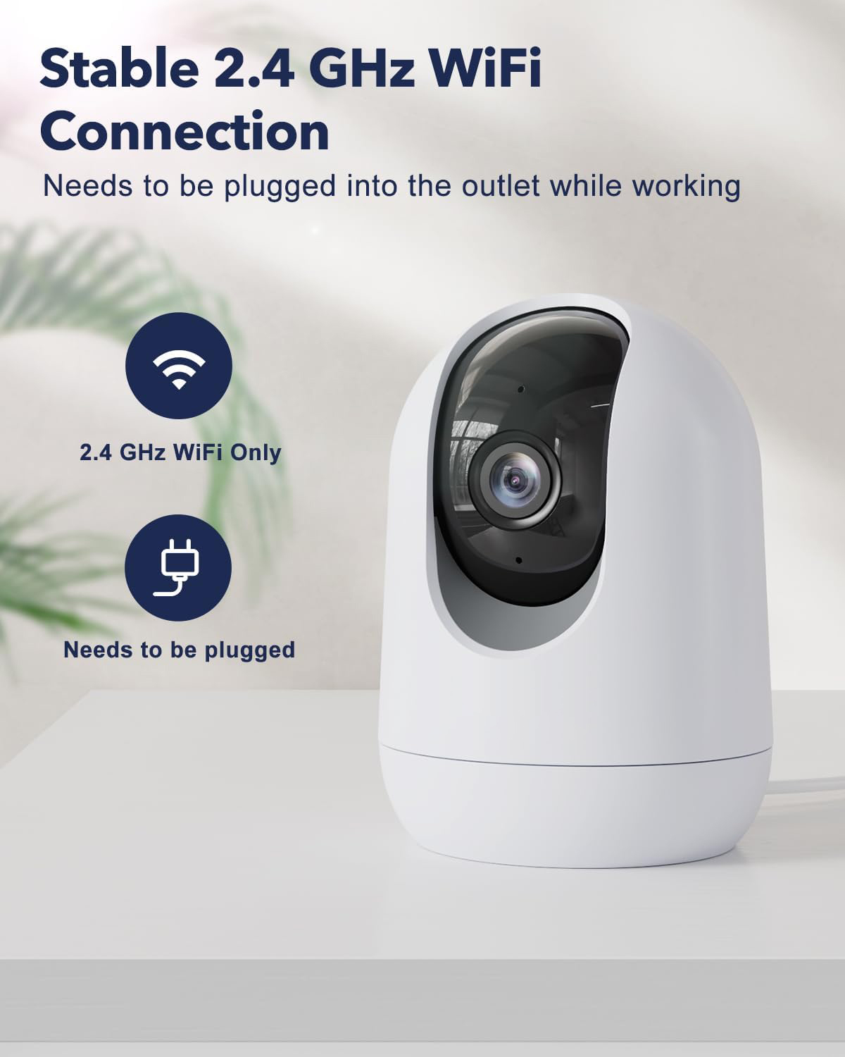 Advanced Indoor Security Camera with 24/7 Monitoring And Two-Way Talk