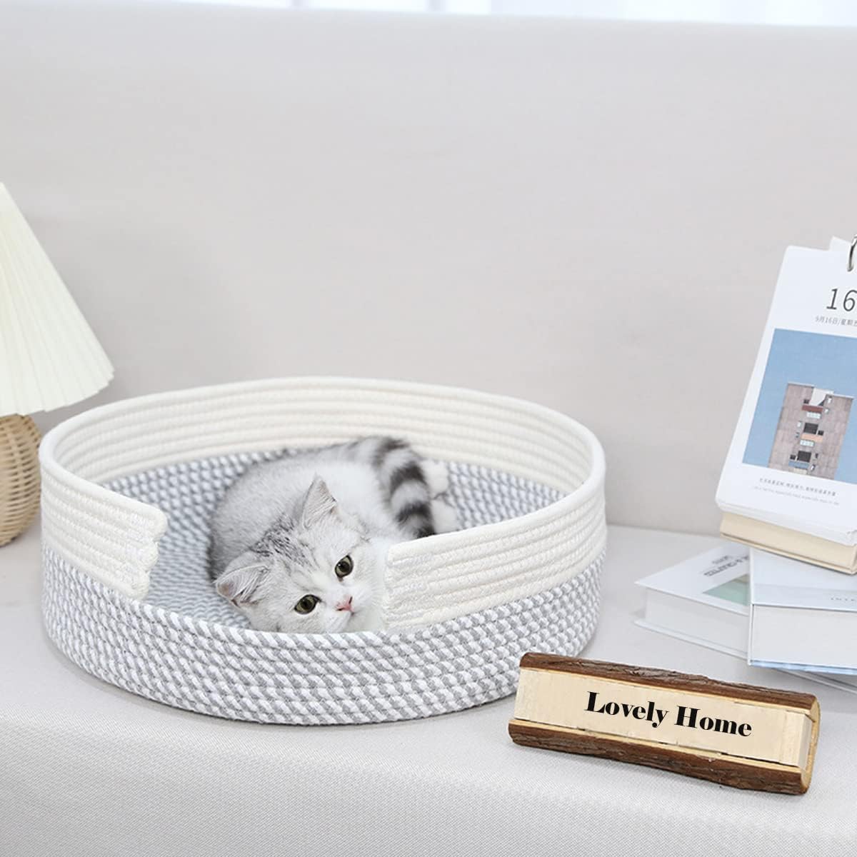 WHKJ Cotton Rope Cat Bed
