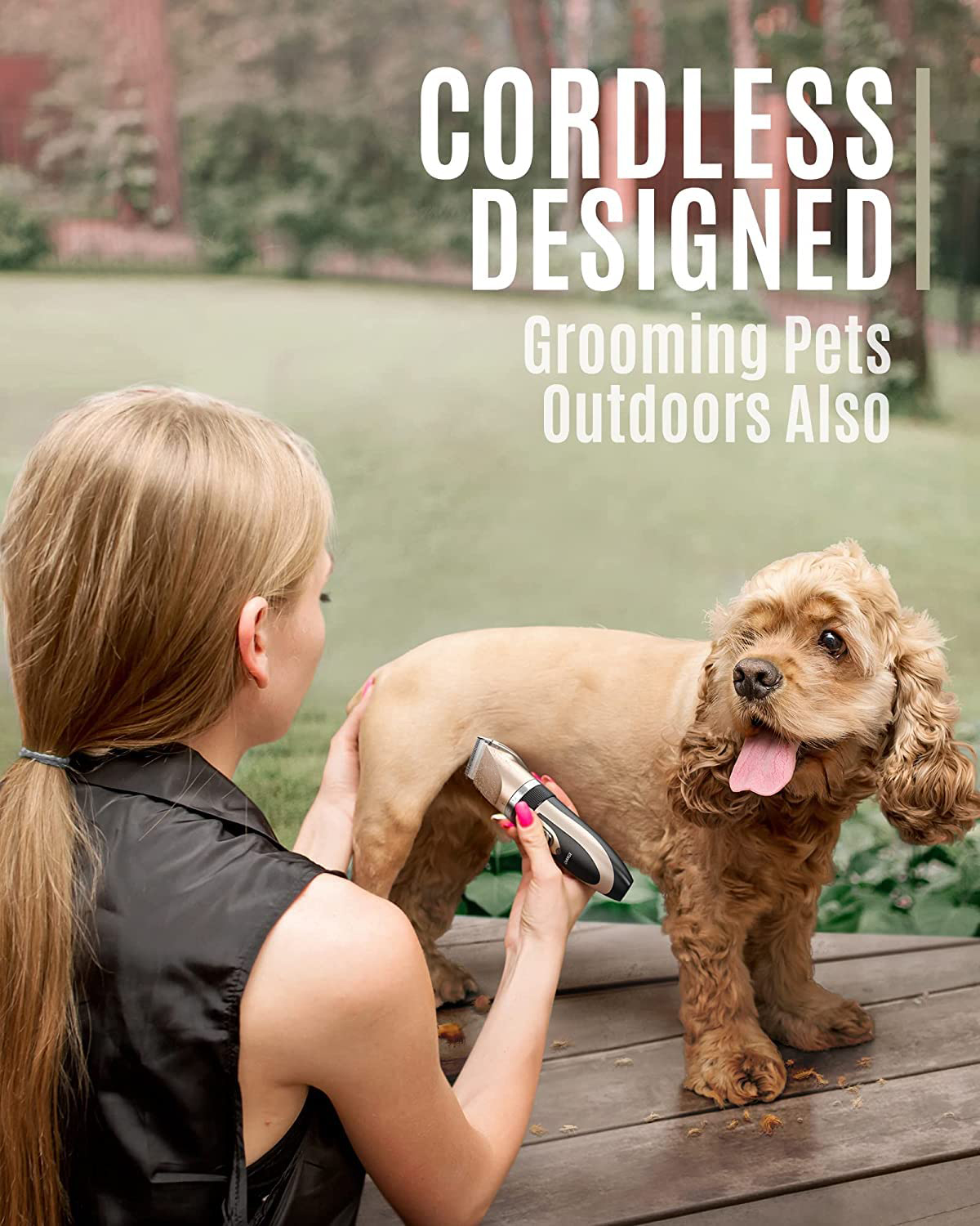 Low Noise Rechargeable Electric Silent Pet Hair Clipper
