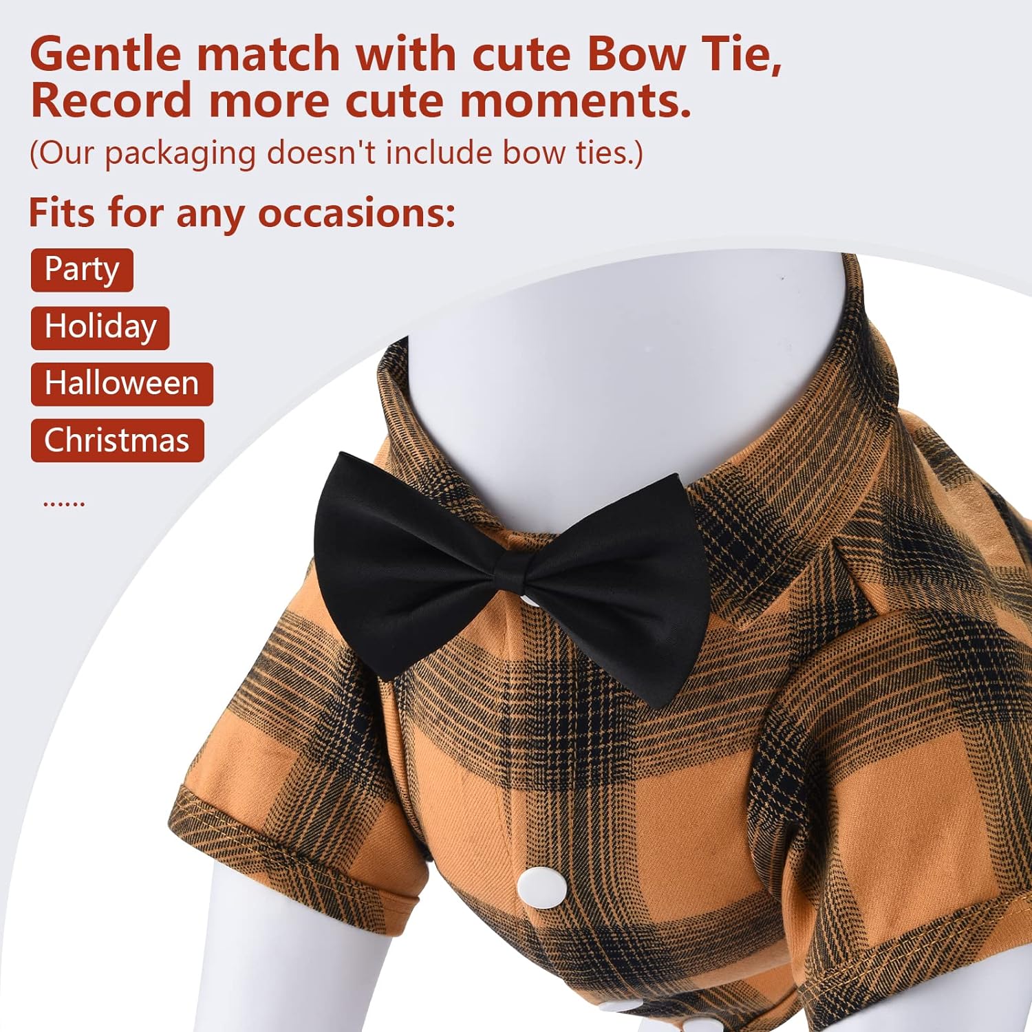 Plaid Dog Clothes for Small Dogs Shirts