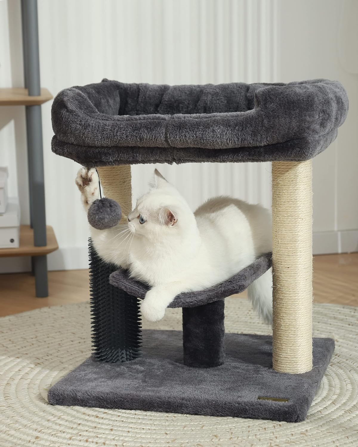 Cozy And Interactive Cat Tree Tower with Scratching Post
