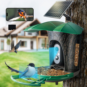 Advanced Solar-Powered Bird Feeder Camera with AI Bird Recognition and 1080P HD Night Vision