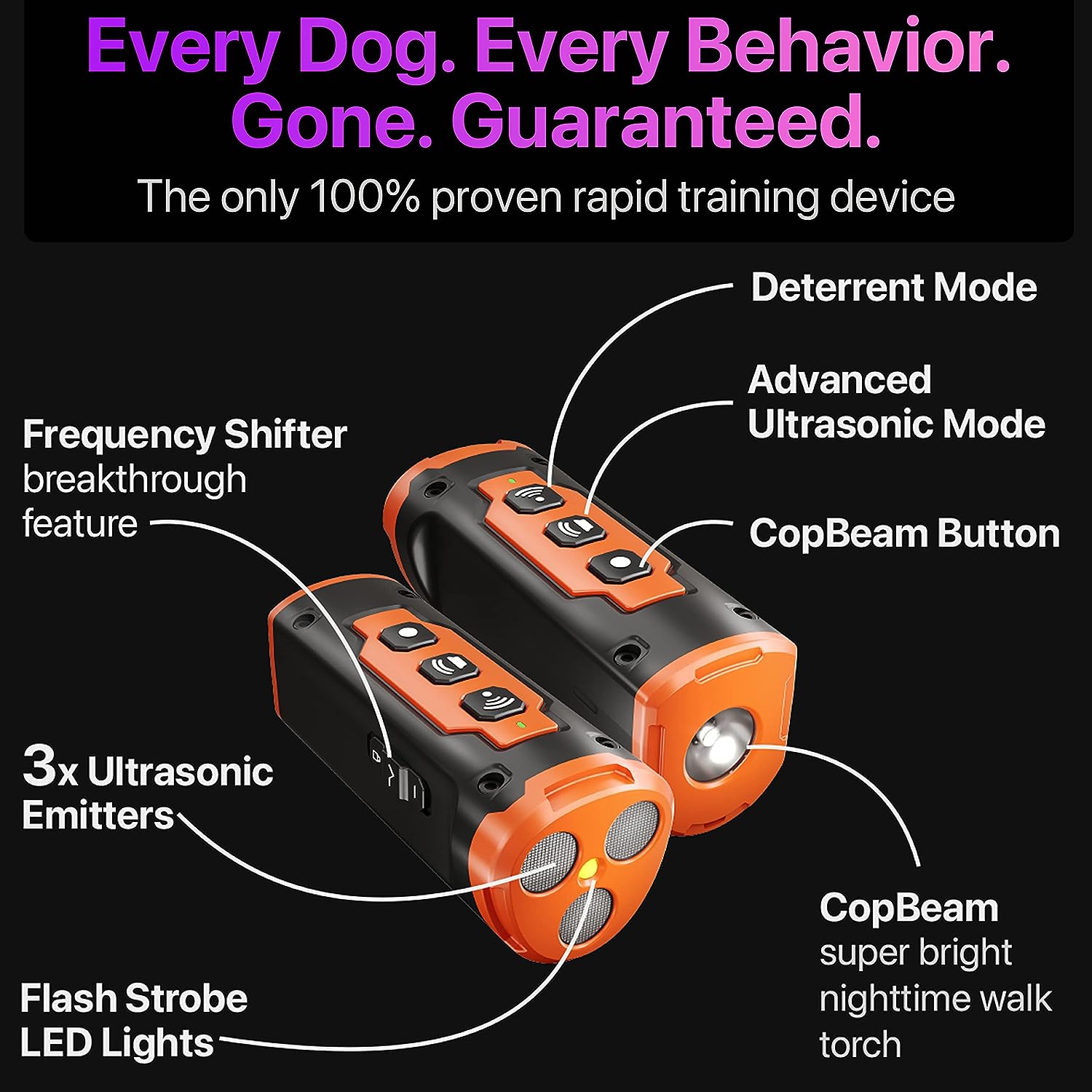 Professional Behavioral Assistance Dog Barking Deterrent Device