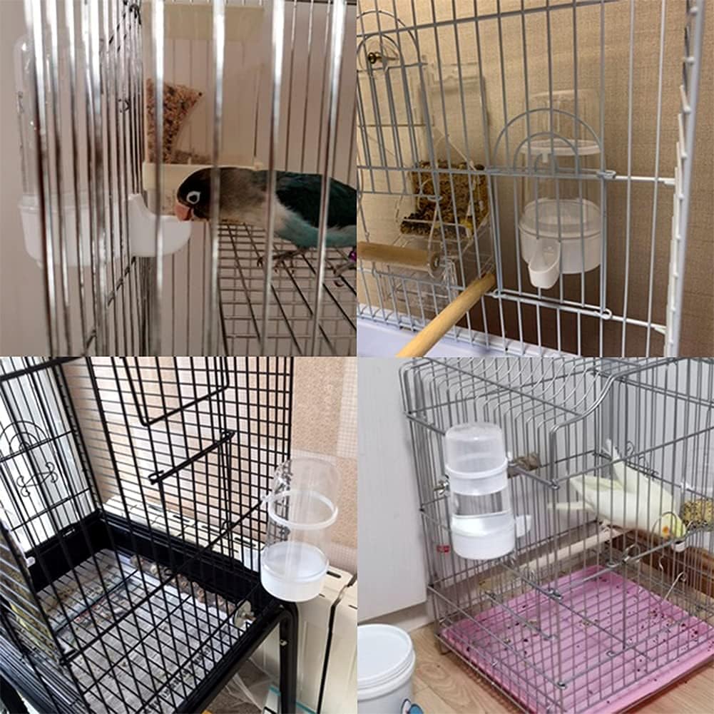 Transparent Water Fountain for Pet Birds