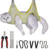 Cat and dog grooming harness nail trimming assist bed