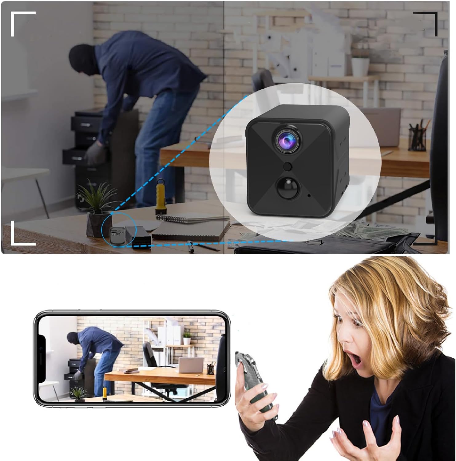4K WiFi Hidden Camera with AI Motion Detection And Cloud Storage