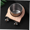 Stainless Steel Hanging Bird Feeder And Waterer Set for Cage