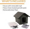 WHKJ Outdoor Heated Cat House