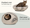 WHKJ Handmade Merino Wool Cat Bed Cave
