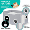 WHKJ Foldable Cat Cave House