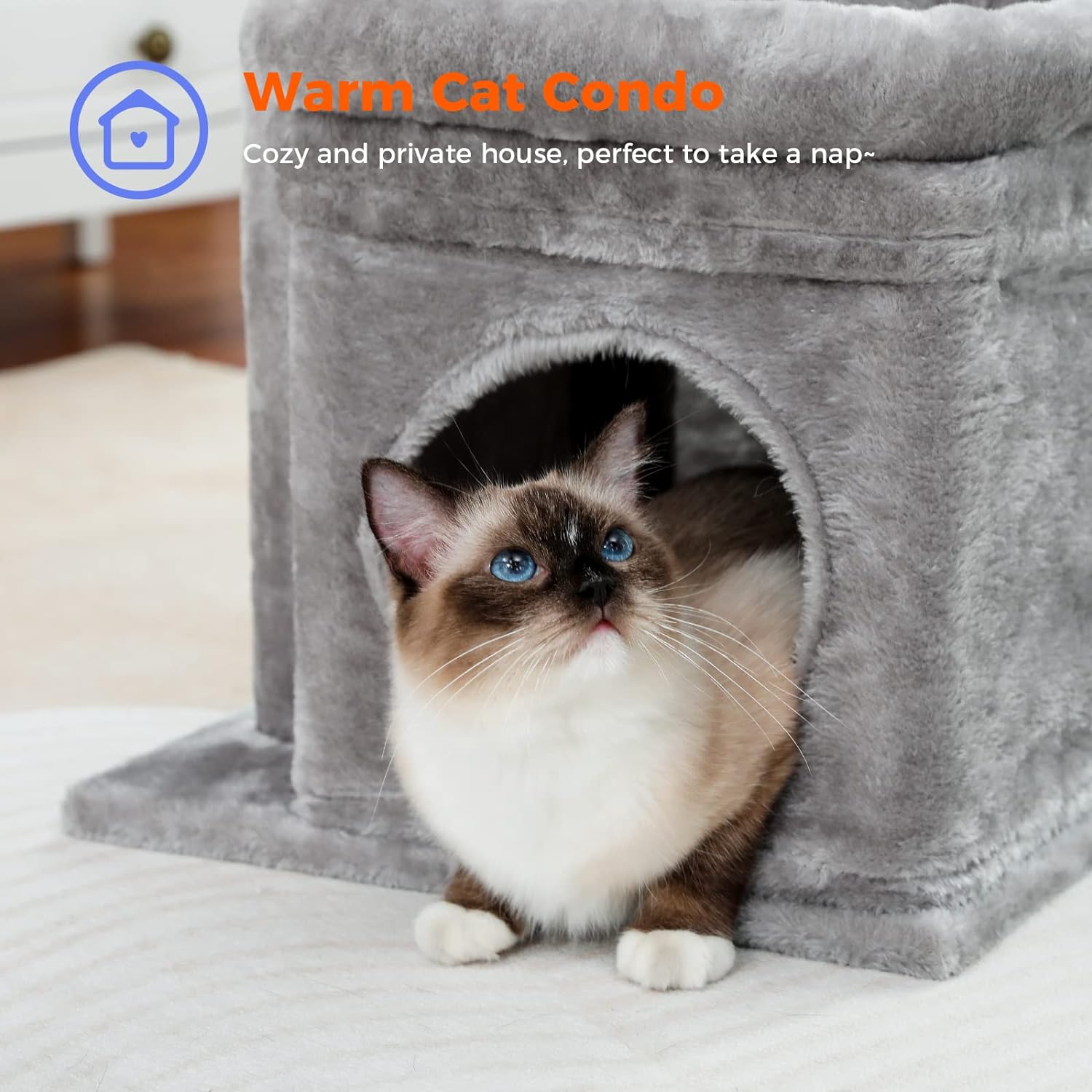 Cozy Cat Tree Tower with Plush Perches And Sisal Scratching Posts