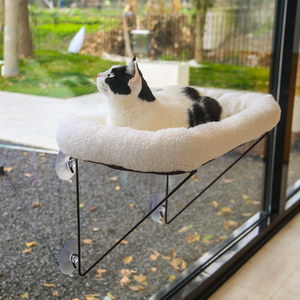 Sturdy Cat Window Perch with Cozy Bed
