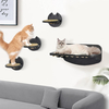 Modern Cat Wall Shelves with Sisal Cat Hammock