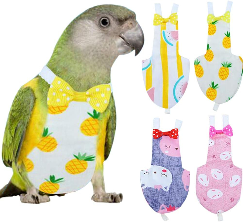 Reusable Bird Diapers Flight Suit Liners for Parrot Care