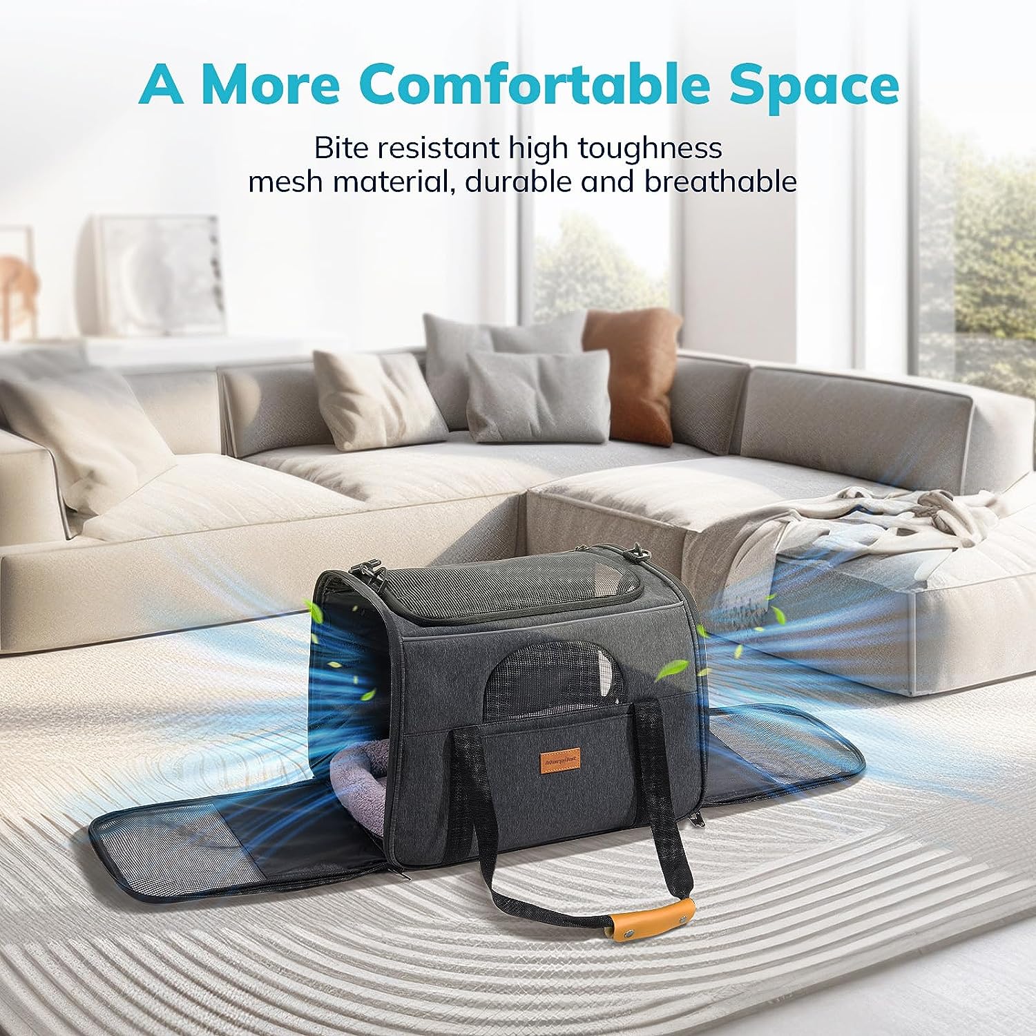 Portable Pet Carrier for Medium-sized Pets