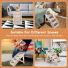 Foldable Dog Stair Steps with Anti-slip Pads