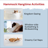 Cat Hammock Wall Mounted Cat Shelf with Two Steps