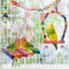 Hanging Standing Hammock Colorful Bird Toy