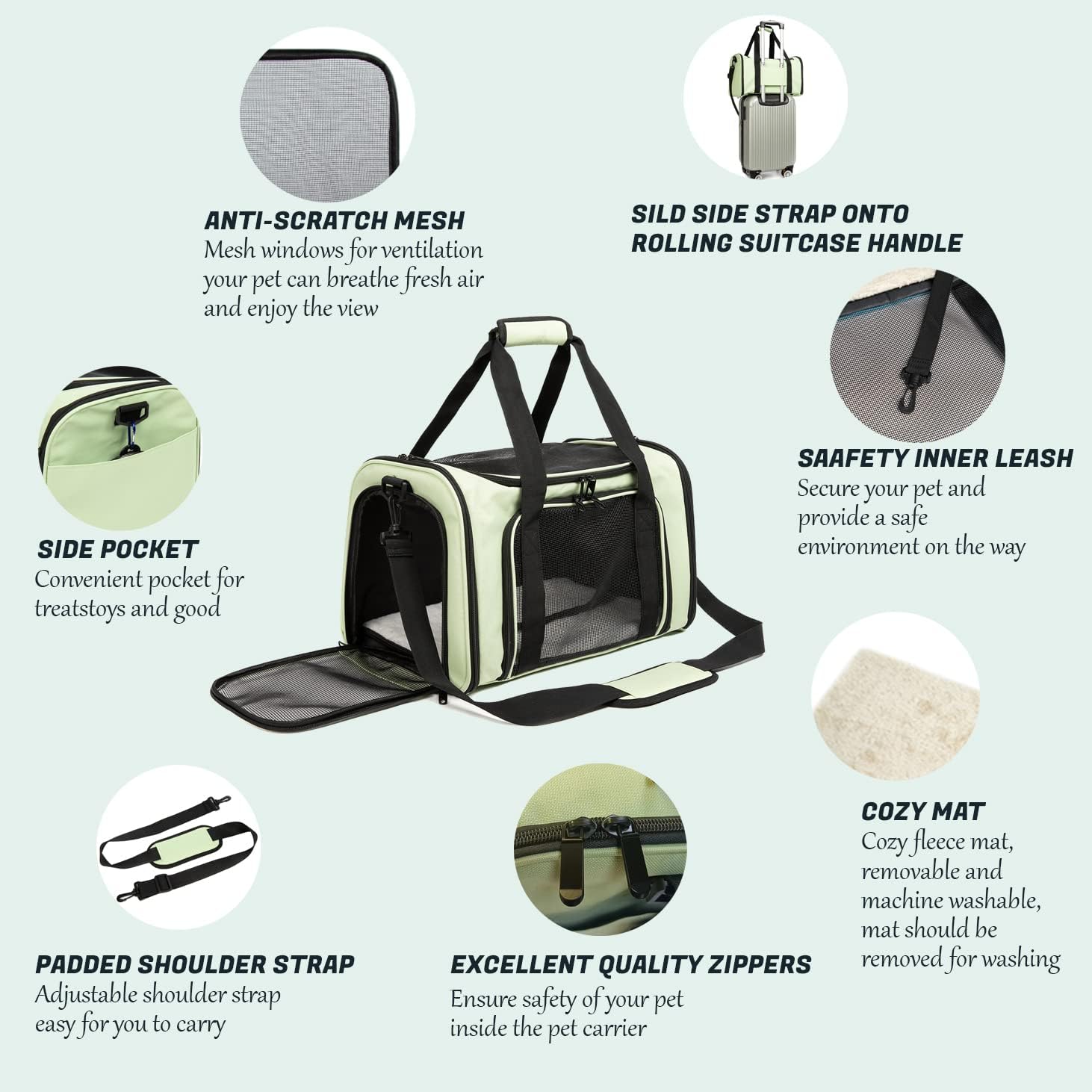 Foldable Soft-sided Pet Travel Bag