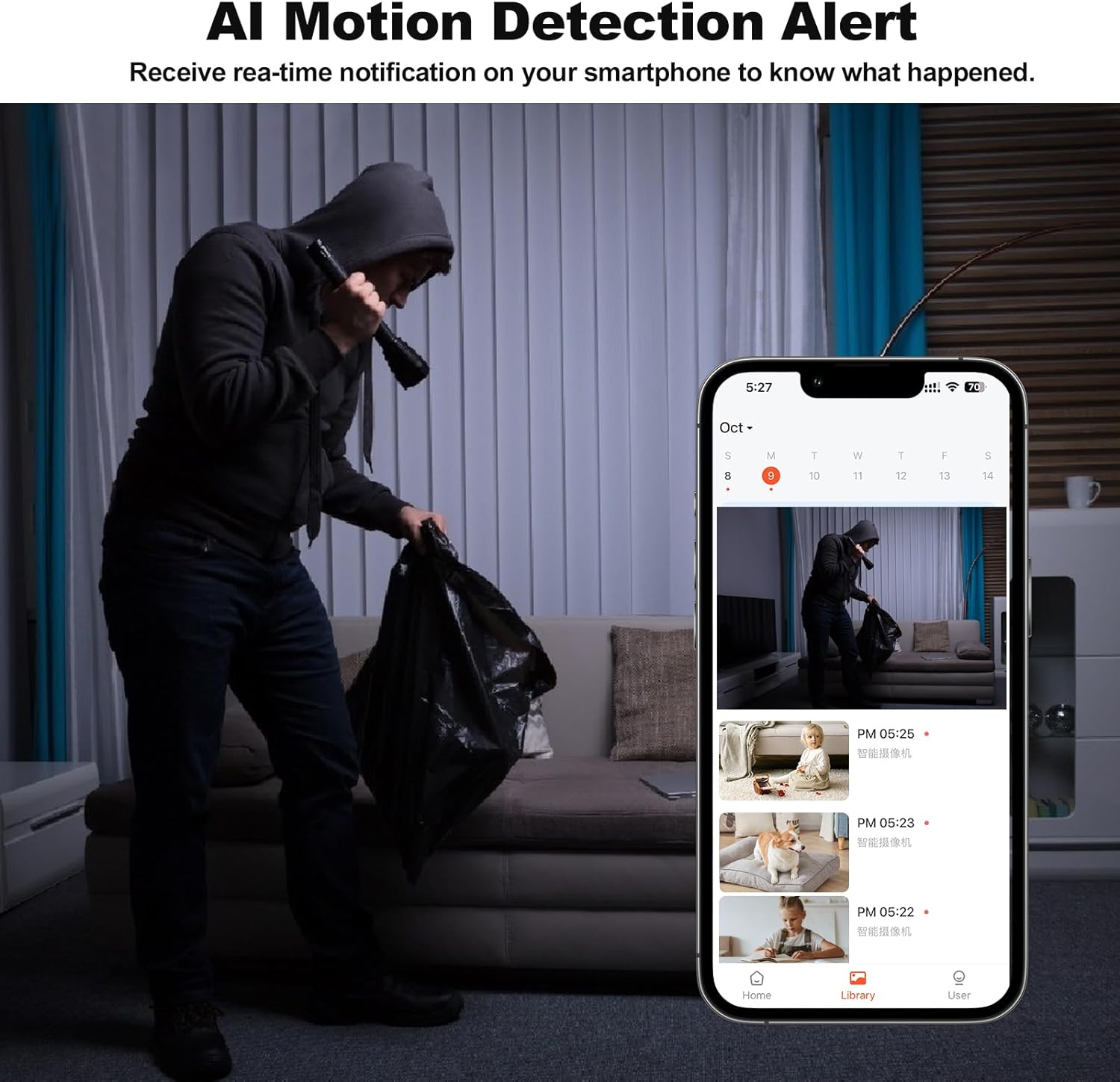 Advanced Camera with Night Vision And Two-Way Audio for Home Security