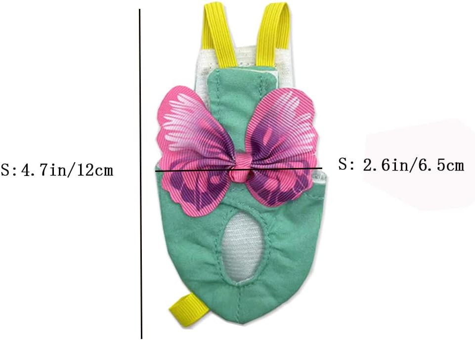 Protective Bird Diaper Flight Suit with Waterproof Liner And Leash