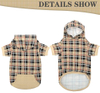 Soft Warm Plaid Dog Hoodie