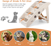 Foldable Dog Stair Steps with Anti-slip Pads