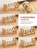 Adjustable Raised Dog Bowls with Stand