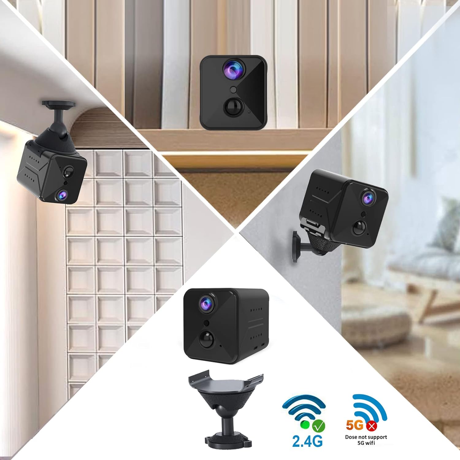 4K WiFi Hidden Camera with AI Motion Detection And Cloud Storage