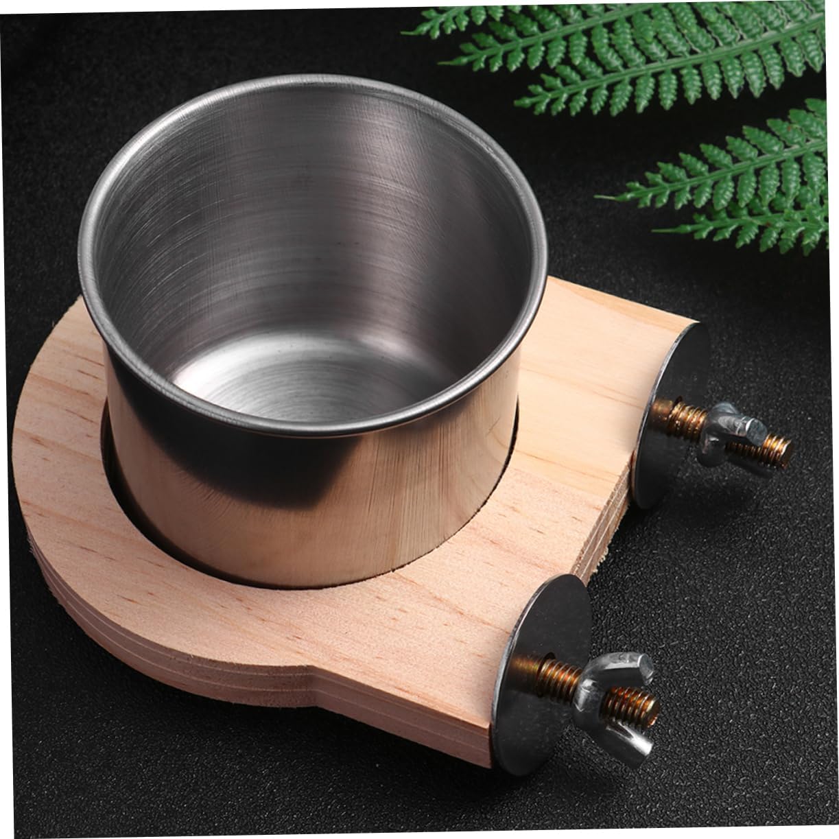 Stainless Steel Hanging Bird Feeder And Waterer Set for Cage