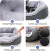 WHKJ Orthopedic Cat Bed with Anti-Slip Bottom