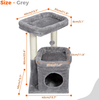 Cozy Cat Tree Tower with Plush Perches And Sisal Scratching Posts