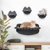 Modern Cat Wall Shelves with Sisal Cat Hammock