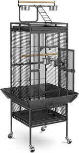 Sturdy And Versatile 61-inch Wrought Iron Bird Cage with Playtop