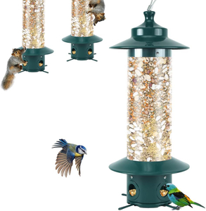 Durable Hanging Bird Feeder with Squirrel-Proof Design