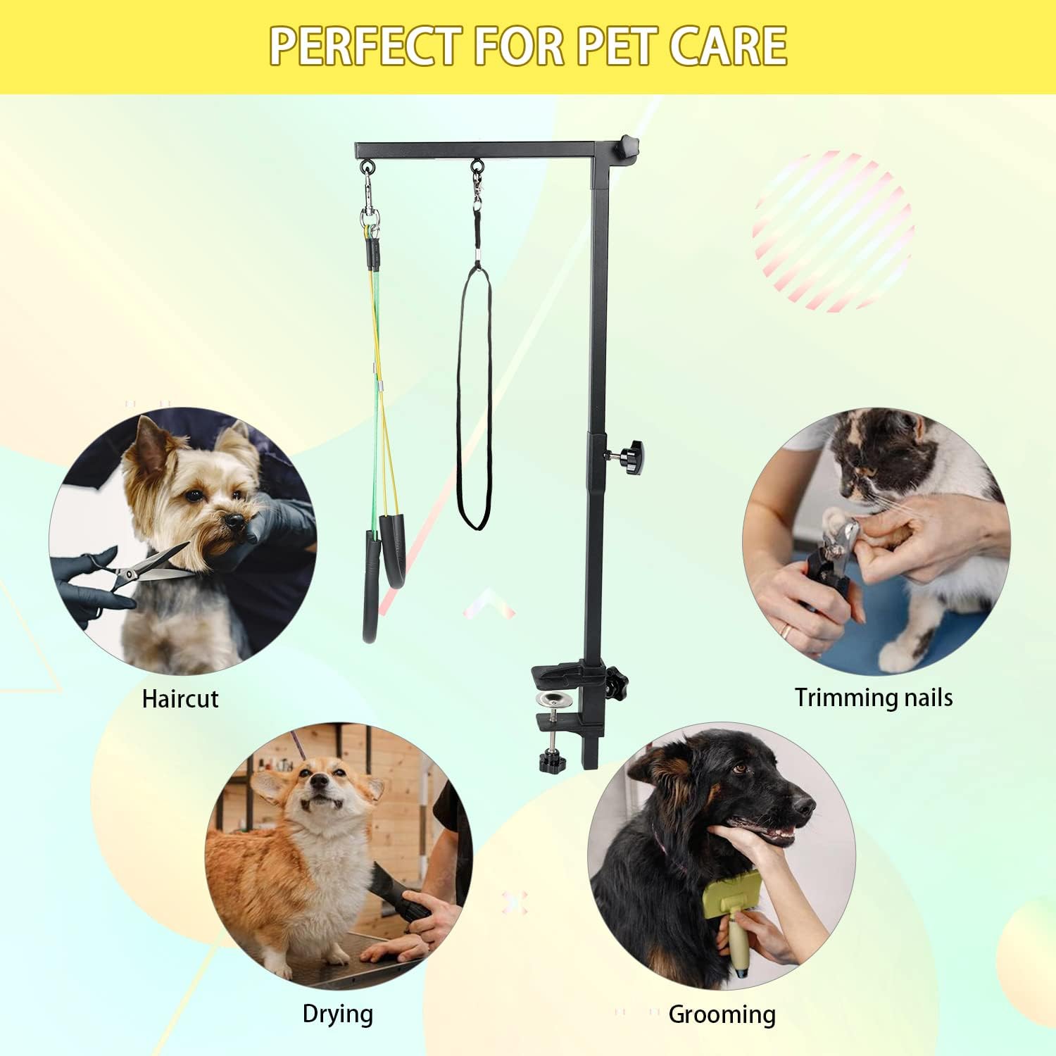 Durable And Adjustable Pet Grooming Table Arm