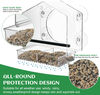 Outdoor Transparent Window Bird Feeder