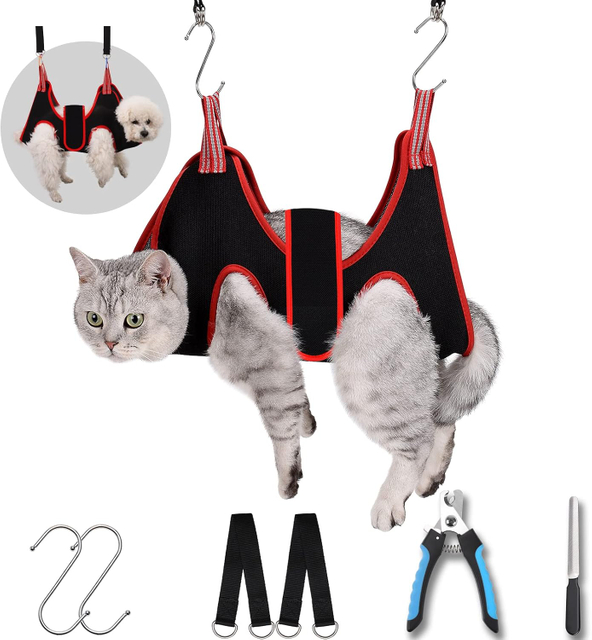 Rugged And Durable Pet Grooming Hammock Harness