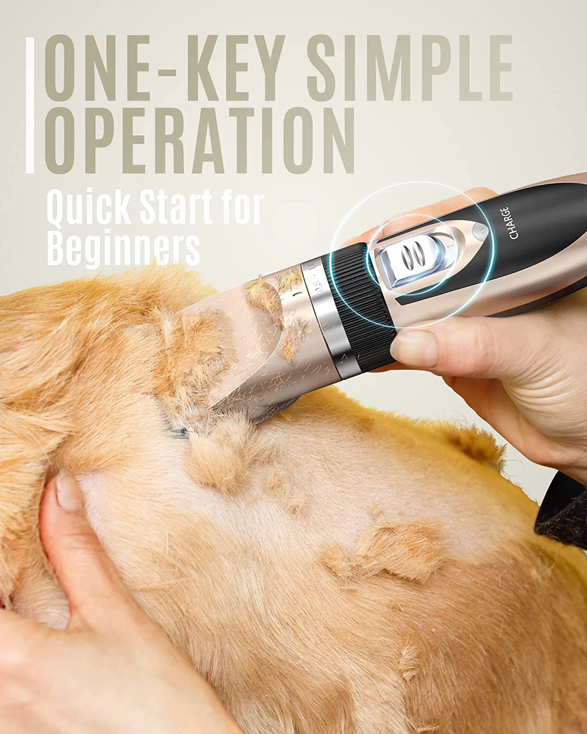 Low Noise Rechargeable Electric Silent Pet Hair Clipper