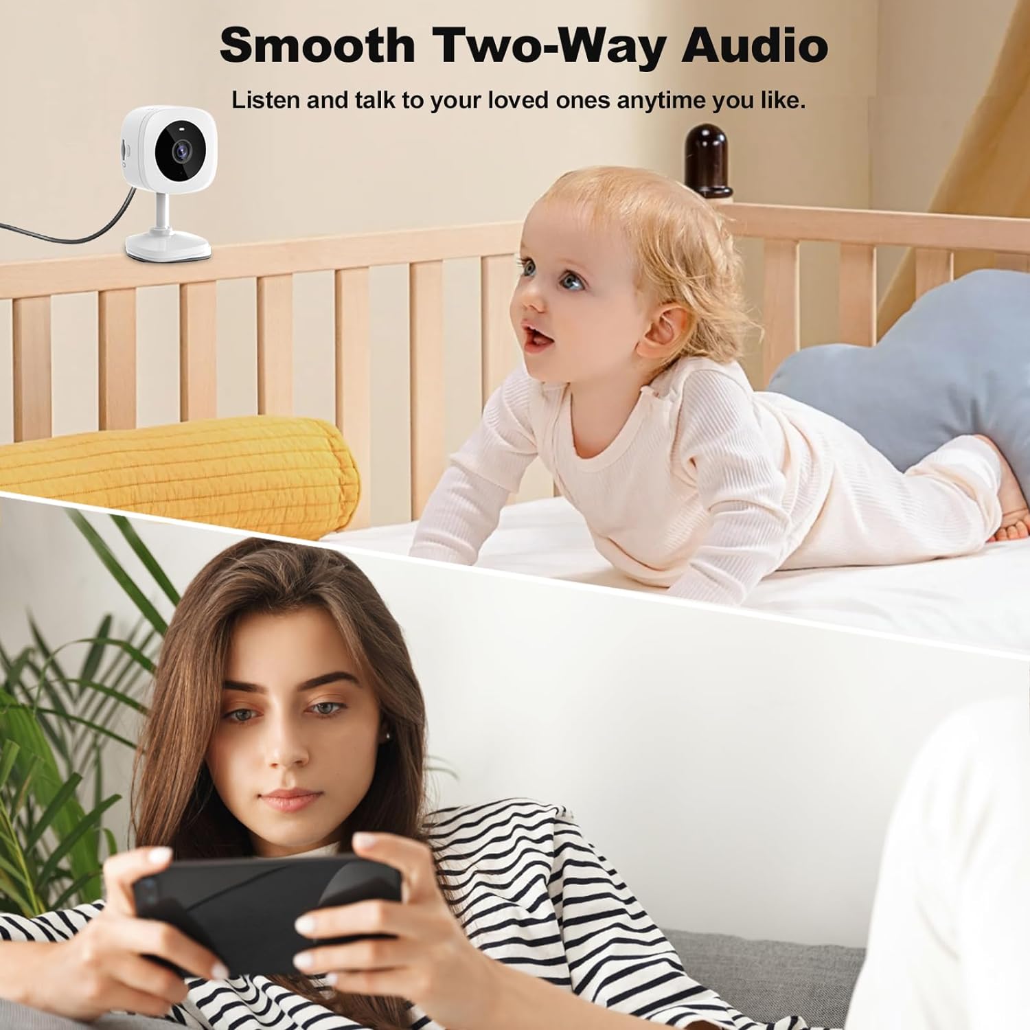 Advanced Camera with Night Vision And Two-Way Audio for Home Security
