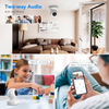 Advanced Dual Lens 360° PTZ Indoor Security Camera with Smart Tracking And Night Vision