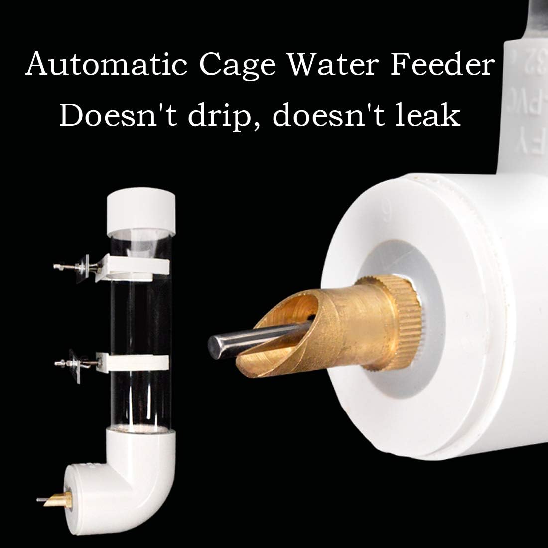 Automatic PVC Bird Drinker for Cage - Easy, Mess-Proof Watering