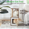 Modern And Sturdy Wood Cat Tree for Large Cats