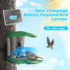 Advanced Solar-Powered Bird Feeder Camera with AI Bird Recognition and 1080P HD Night Vision