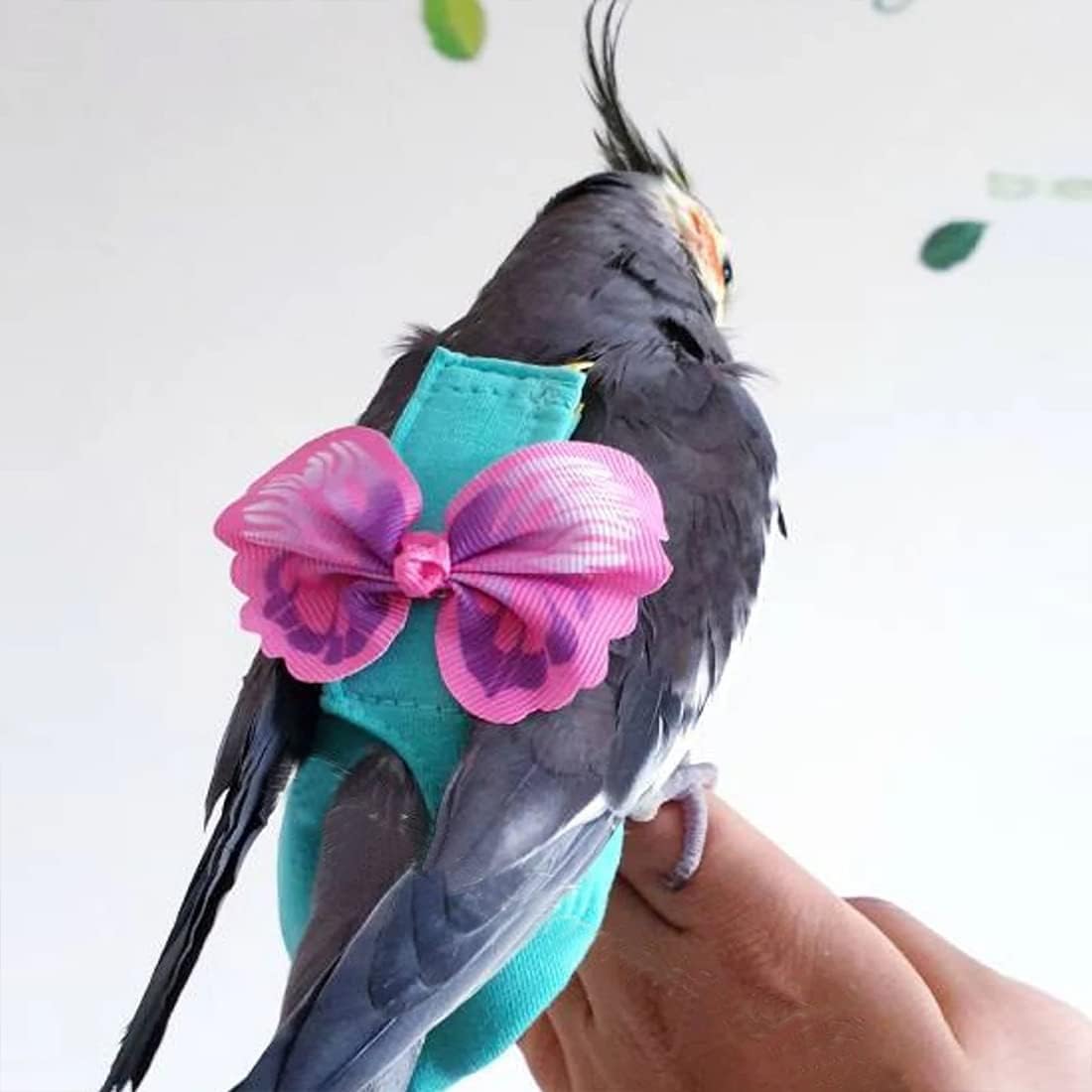 Protective Bird Diaper Flight Suit with Waterproof Liner And Leash