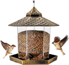 Hexagon Shaped Wild Bird Feeder with Large Capacity
