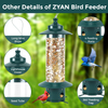 Durable Hanging Bird Feeder with Squirrel-Proof Design
