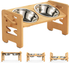 Adjustable Raised Dog Bowls with Stand
