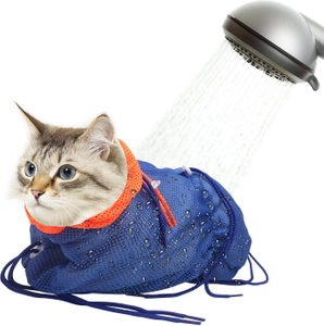 Breathable Mesh Anti-scratch Adjustable Cat Grooming Bag